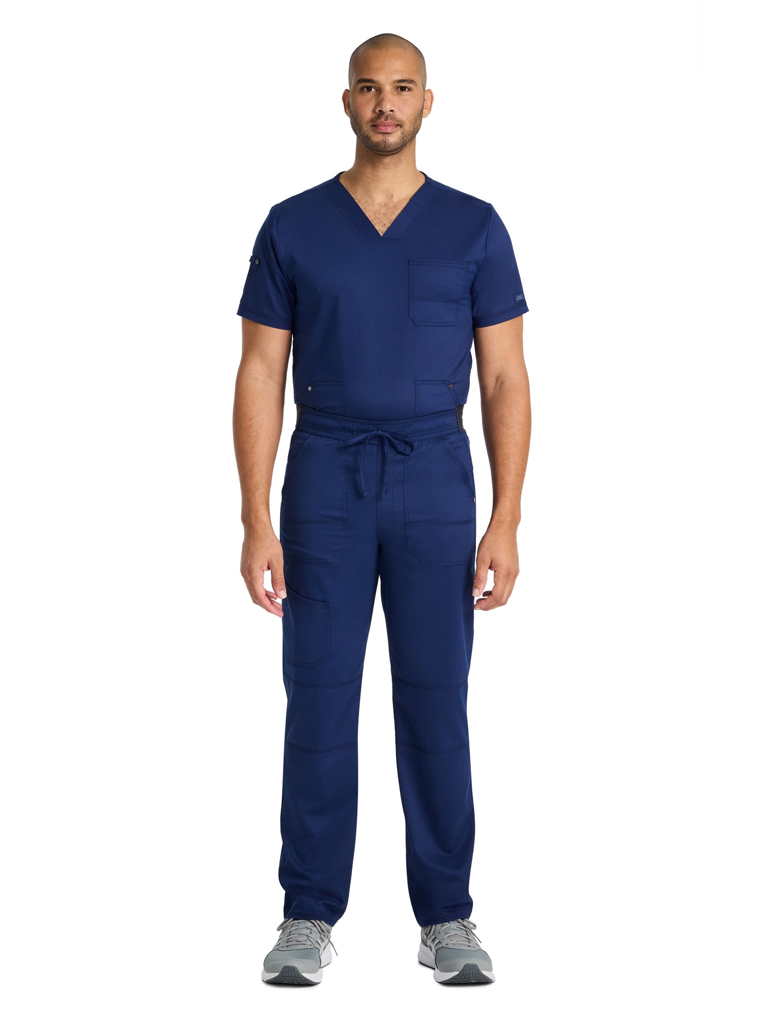 Genuine Dickies Men's Stretch Drawstring Straight Leg Cargo Scrub Pant
