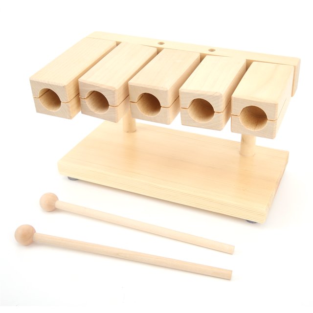 Music Percussion Block, Rhythm Instrument Crisp Sound Maple Clear Texture Manual Strike for Temples for Opera Ensemble