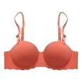 thumbnail image 3 of Sngxgn Women's Smoothing Comfort Underwire Lightly Lined T-Shirt Bra(Orange,36), 3 of 3