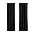 thumbnail image 5 of CANNON Solid Cotton Percale Black 50x96 Window Curtain Pair, Solid Color Themed, Oeko-TEX Certified Confidence, 5 of 5