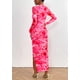 thumbnail image 2 of Vestido PRETTYGARDEN Maxi Estampado Floral Manga Larga Rosa Talla L, 2 of 8