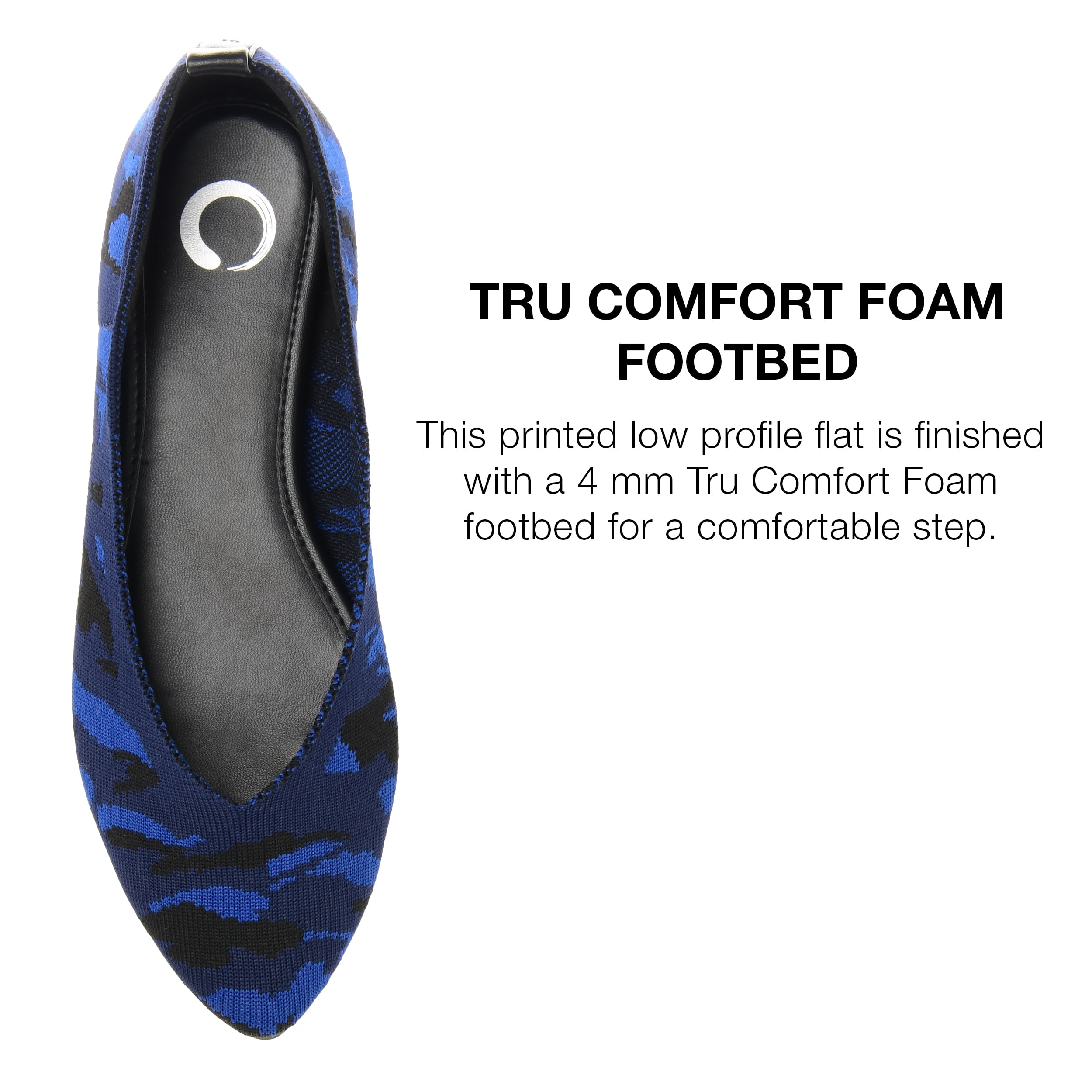 Journee Collection Womens Karise Tru Comfort Foam Slip On Pointed Toe Ballet Flats