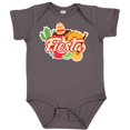 thumbnail image 3 of Inktastic Fiesta with Sombrero Taco Cactus Lime Red Pepper and Guitar in Background Boys or Girls Baby Bodysuit, 3 of 5