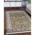 thumbnail image 2 of Unique Loom Narenj Tapis de Chasse Texturé 3' x 5' Rectangle Vert/tan, 2 of 2