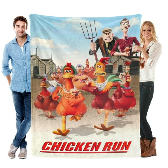 Chicken Run Blanket Soft Bed Sofa Throw Cozy Lightweight Birthday Gift