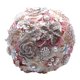 thumbnail image 2 of Ramo de novia de lujo con diamantes de imitación, flores artificiales para bodas, cinta decorativa Blanco Leche Euro Oro, 2 of 9