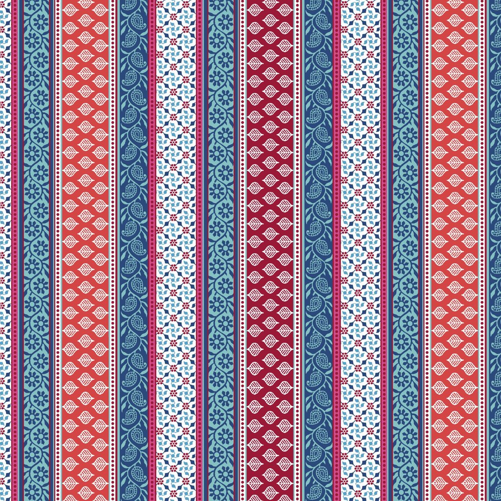RTC Fabrics 100 Cotton 44" Wide Chennai Stripe Print Sewing & Crafting
