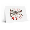 thumbnail image 2 of DistinctInk Greeting Card / Note Card - Valentine's Day Bull Terrier Puppy - PACK of 5, 2 of 7