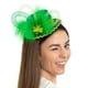 thumbnail image 1 of Diademas para mujer, diadema cuadrada, diadema de malla con diseño de Patrick para festivales irlandeses, disfraz de carnaval, diadema de cortesía., 1 of 5