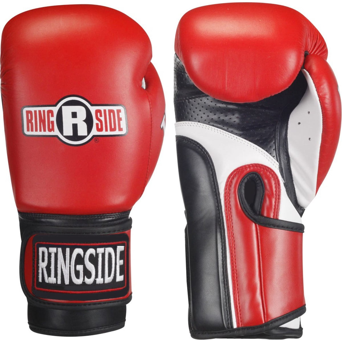 Ringside IMF Tech Sparring Boxing Gloves, Red, White, 16 oz