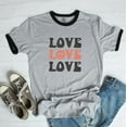 thumbnail image 2 of LOVE Graphic Ringer Tee, 2 of 3