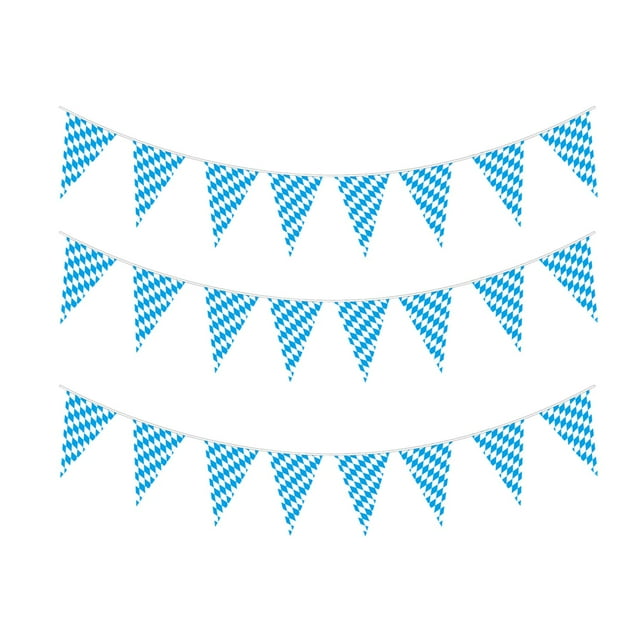 Guirnalda de pancartas del Oktoberfest, pancarta colgante DIY, decoración del hogar, banderín bávaro Estilo C