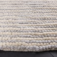 thumbnail image 3 of SAFAVIEH Natura Fredrick Striped Area Rug, Ivory/Grey, 4' x 4' Round, 3 of 8