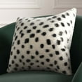thumbnail image 4 of TOV Furniture Genuine Black and White Goatskin 16" Pillow, 4 of 5
