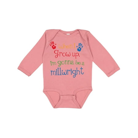 

Inktastic Millwright Future Gift Baby Boy or Baby Girl Long Sleeve Bodysuit
