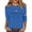 Blue, variant on Conairie 4th of July Shirt Women Loose Long Sleeve Crew Neck Patriotic T Shirts American Falg Print Basic Work Tee Vacation Clothes Pink M