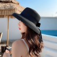 thumbnail image 2 of Sombrero de sol para mujer UPF 50+ plegable protección solar sombrero de verano con corbata JM, 2 of 4