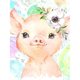 thumbnail image 1 of Acuarela Piggy Square Diamond Painting 5D DIY Picture Kits (VVV55) FLhrweasw Nuevo, 1 of 1