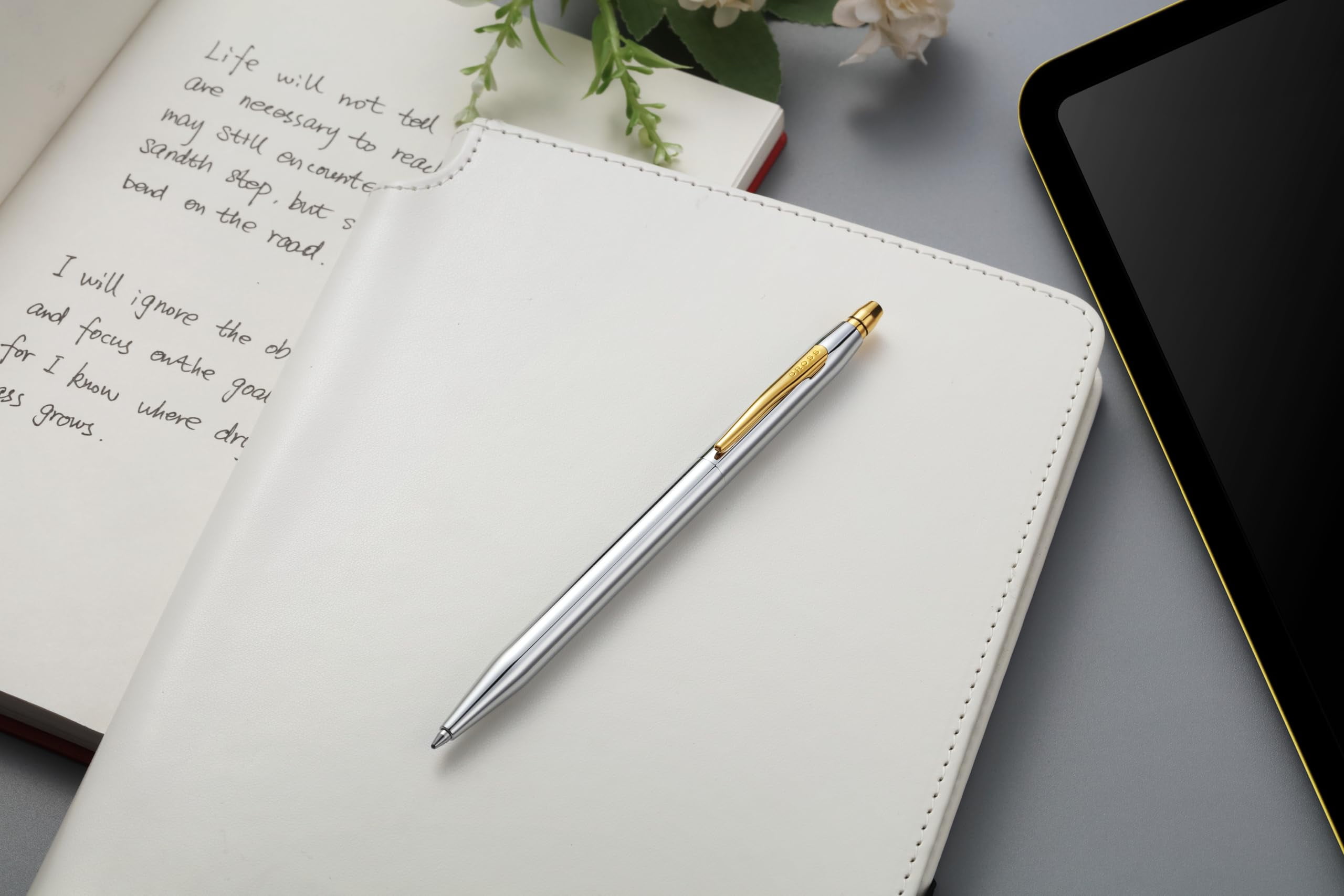 Cross Click™ Medalist® Chrome with Gold-tone Appointments Ballpoint Pen