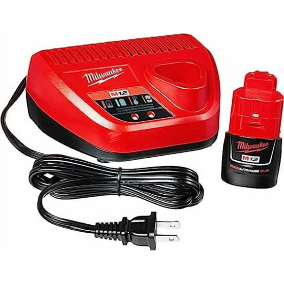 Milwaukee 48-59-2420 M12 2.0 Red Lithium Starter Kit