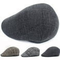 thumbnail image 3 of CENL Men's Autumn Winter Thick Warm Cap Beret Golf Taxi Driver Newsboy Hat Casual, 3 of 9