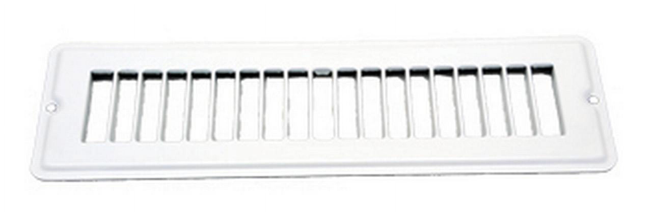 AP Products 013-642 White 2-1/4 inch x 10 inch Floor Register without Damper