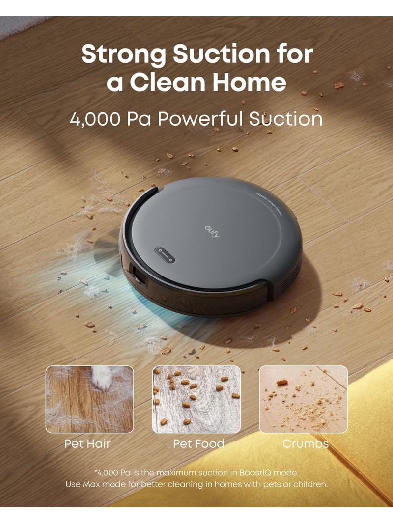eufy Robot Vacuum C10 with Self Emptying, 8 Weeks Hands Free