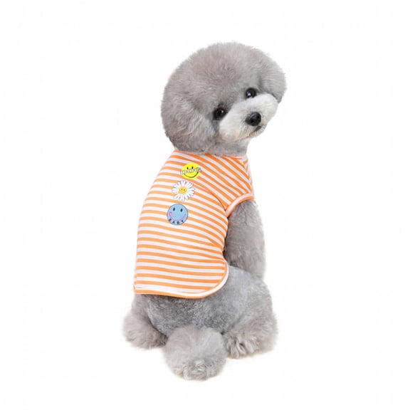 GARDVORA Dog Clothes for Small Dogs,Colorful Fashion Puppy Clothes,Easy to Clean Dog Shirt,Orange,S