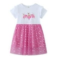 thumbnail image 1 of Robes d'Été pour Filles à Manches Courtes Tutu pour Filles Robe de Fête pour Fille Robe en Tulle pour Filles 7-8 Ans, 1 of 7