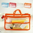 thumbnail image 1 of Clear Stadium Approved Tote Bag for Concerts and Travel - Transparent PVC Makeup Organizer with Multiple Pockets, 1 of 7
