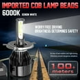 thumbnail image 6 of For Hyundai Tucson 2010-2013 4X Combo 9003 880 LED Headlight Fog Light Bulbs Kit, 6 of 11