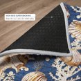 thumbnail image 6 of Addison Rugs Dream Shag Premium Machine Washable Transitional Shells Blue Runner Rug, 2'3" x 7'6", 6 of 8