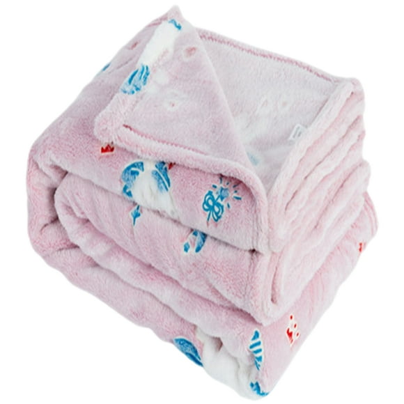 BRIGHTFUFU Manta de franela para el hogar, manta para la siesta para niños y bebés, cómoda manta de dibujos animados, manta cálida para bebé