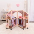 thumbnail image 5 of KidKraft So Darling Wooden Dollhouse on Wheels with 29 Accessories, 5 of 9