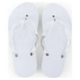 thumbnail image 2 of Wedding Star 4474-08 White Xo Embossed Flip Flops, Small, 2 of 5