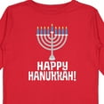 thumbnail image 4 of Inktastic Happy Hanukkah Menorah Boys or Girls Long Sleeve Toddler T-Shirt, 4 of 5