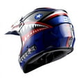 thumbnail image 5 of WOW Youth Kids BMX MX ATV Dirt Bike Motocross Helmet BOYCLS Shark Blue, 5 of 5