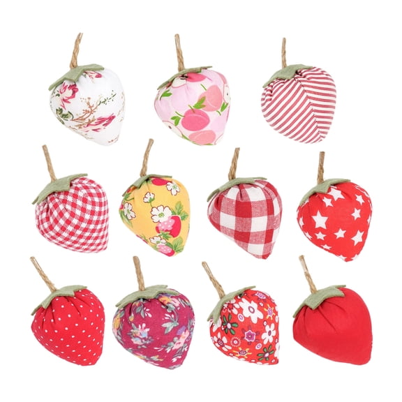 Gieenan Artificial Strawberry Decors,Fake Strawberry Bowl Fillers Ornament Home Decors