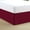 Burgundy, variant on QUEEN Tailored Style Bed Skirt, 16" Drop Length, Soft 100% Microfiber, Quadruple Pleated Tailored Design, Hotel Quality, White Solid