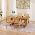 thumbnail image 2 of Jopath Rattan Dining Chairs Set of 2, Cane Upholstered Kitchen Side Chair with Natural Hardwood Frame for Kitchen Restaurant Tan, 2 of 9