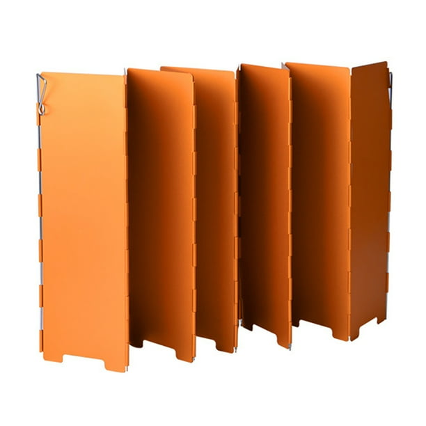 Riwesomey Estufa para exteriores, parabrisas, quemador plegable de aleación de aluminio, pantalla a prueba de viento, parabrisas, portátil, para acampar, Herramientas manuales 10 piezas Riwesomey TO009592-02