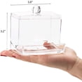 thumbnail image 2 of Dispensador de soporte de 10oz, organizador de baño transparente grande, accesorios de decoración para almacenamiento, soporte de bolas de algodón, tarros de boticario, 2 of 5