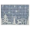 thumbnail image 2 of Addison Rugs Chantille Indoor/Outdoor Transitional Holiday Blue Machine Washable Rectangle Rug, 1'8" x 2'6", 2 of 7