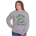 thumbnail image 4 of Camping Is Therapy Outdoors Adventure Unisex Plus Fleece Graphic Sweatshirt Brisco Brands 5X, 4 of 5