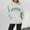Grey, variant on Women's Letter Printed Round Neck Pullover Street Long Sleeve Pullover Hoodie Women Long Hoodies with Zipper Sweatshirt Blank Jackets Women Womens Long Hoodies Zip up Drawstring Hoodie Snap