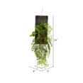 thumbnail image 2 of Vickerman FE191824 24 Po. Vert Mini Leaf sur Bois Plaque, 2 of 2