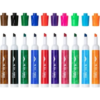 BAZIC Dry Erase Marker Assorted Color Chisel Tip, Whiteboard Pen Marcador,  Low Odor Markers White Board Pens (3/Pack), 1-Pack