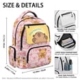 thumbnail image 7 of Aplkyhs Backpack for Students Age 6-18 Cool School Bookbag Water Resistant Durable Lightweight Backpack for School Travel Pink Capybara, 7 of 7