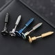 thumbnail image 3 of Piercing de acero inoxidable para hombre y mujer, aretes de aro con tornillos cruzados Xemadio 221704, 3 of 9