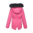 thumbnail image 5 of Rokka&Rolla Girls' Winter Coat with Faux Fur Hood Parka Jacket, Sizes 4-16, 5 of 8